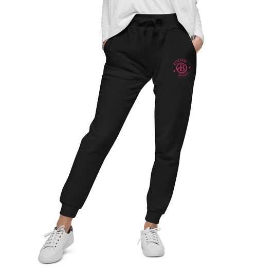 Classic "B Attitude" Jogger - Black/Pink