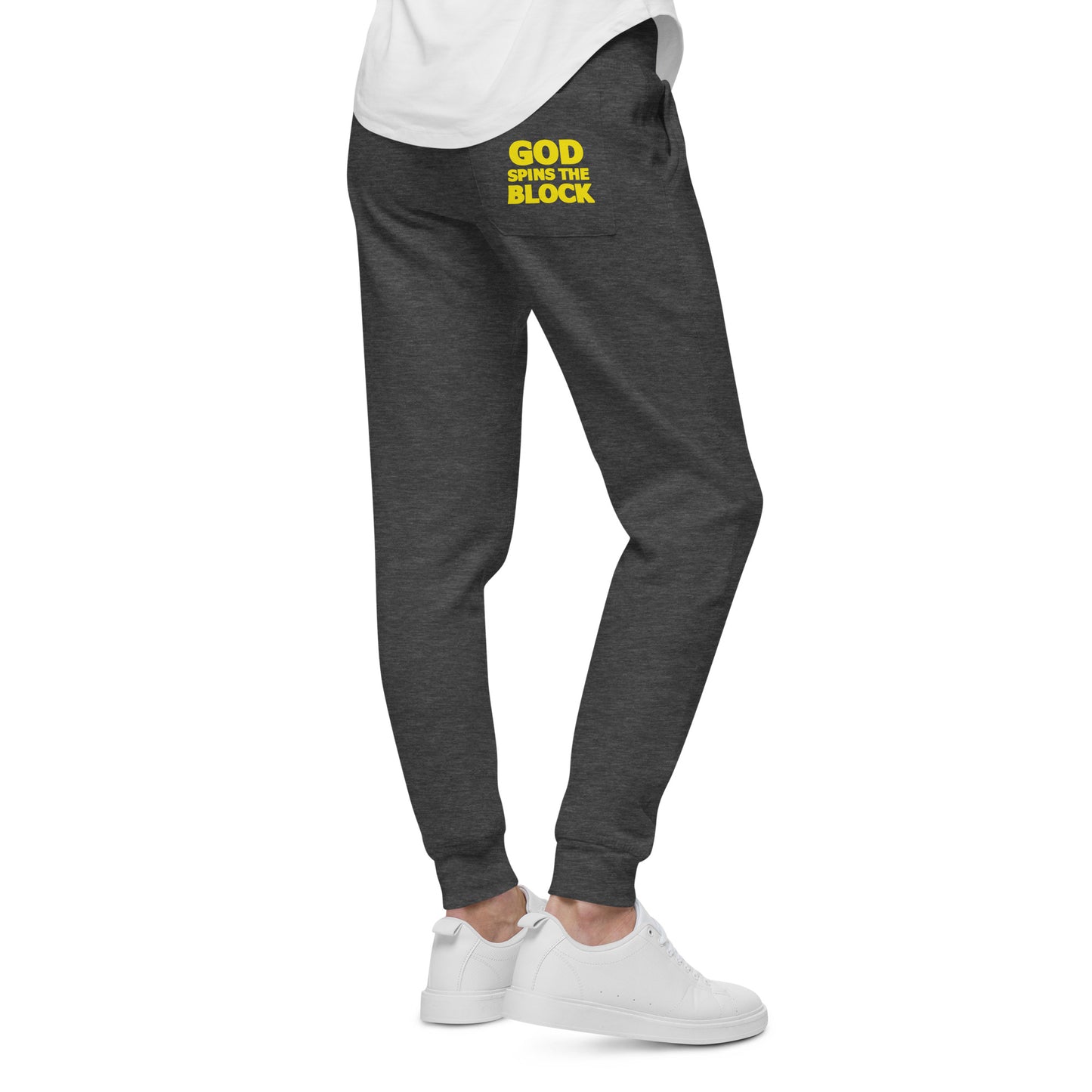 God Spins The Block - Unisex fleece jogger