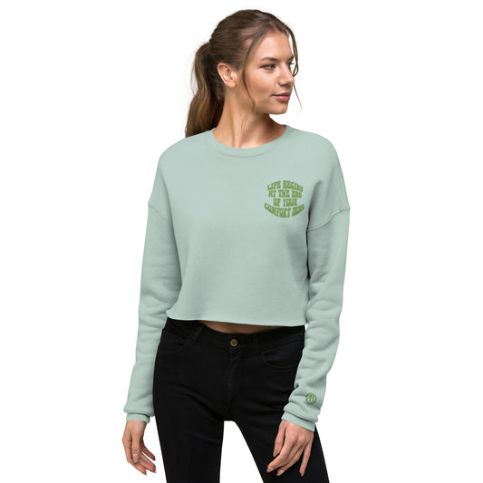 "Comfort Zone" Cropped Sweatshirt