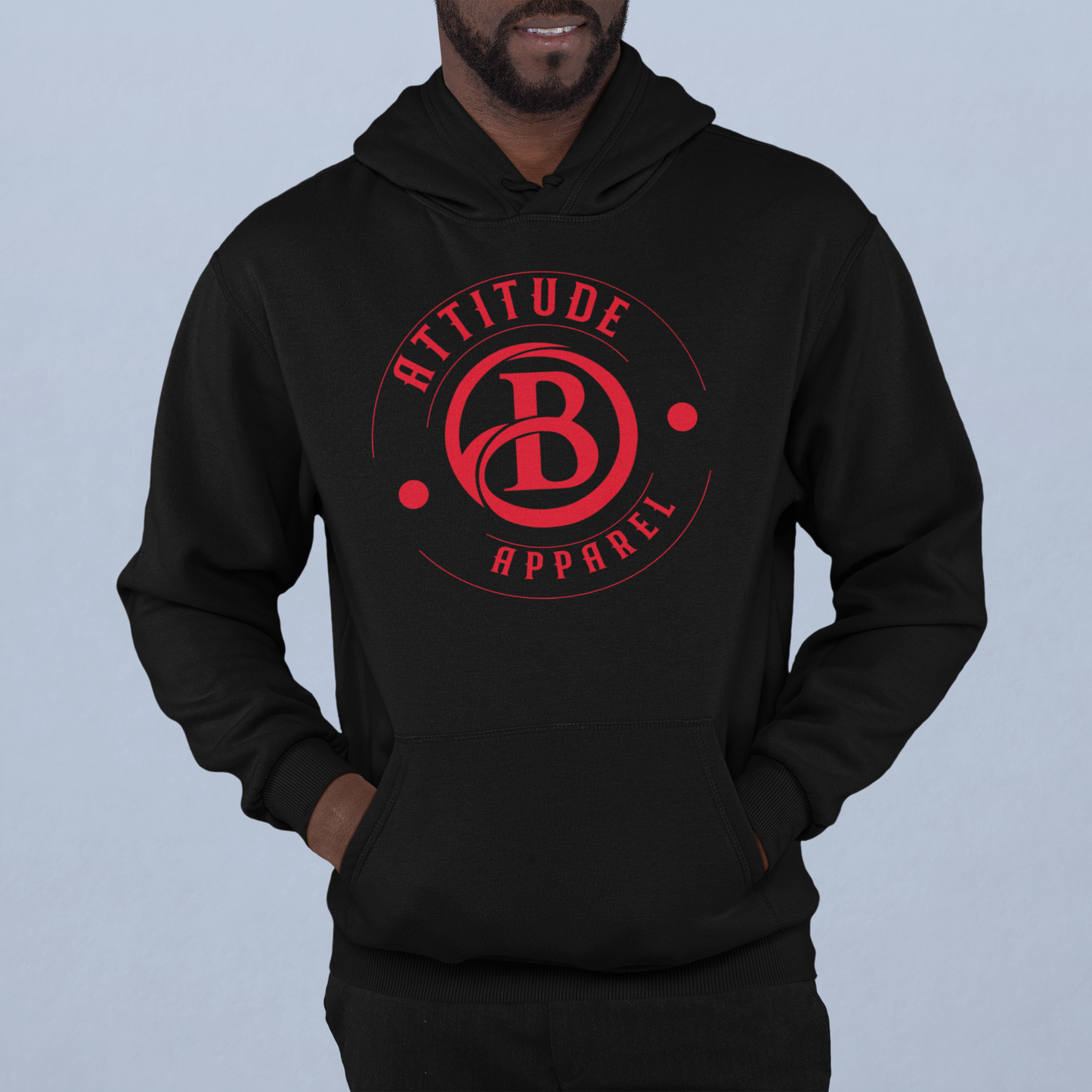 Blk/Red B Hoodie